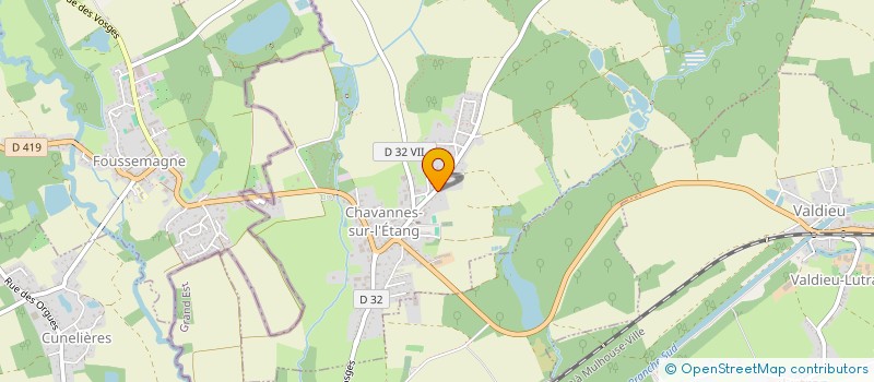 localisation de l'entreprise CAPOEIRA 68  CHAVANNES-SUR-L'ETANG