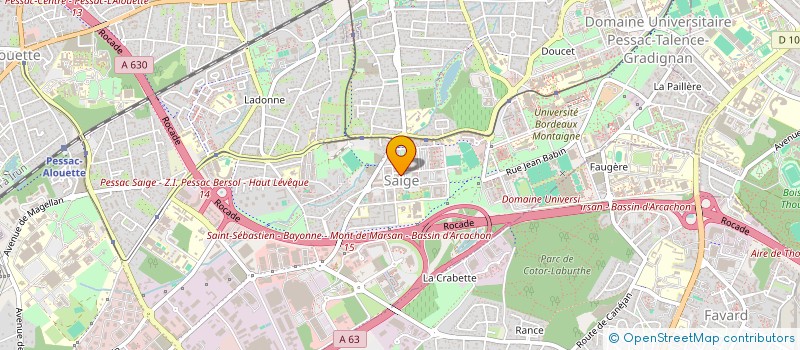 localisation de l'entreprise CAPOEIRA CULTURA BRASILEIRA ACCB  PESSAC