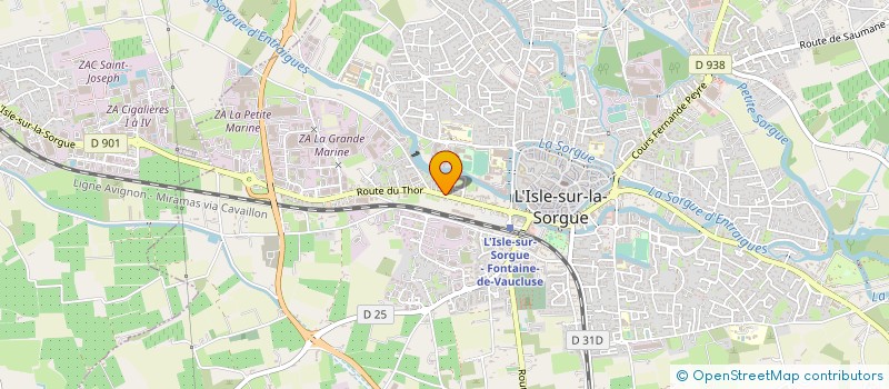 localisation de l'entreprise CAPOEIRA GINGA MUNDO VAUCLUSE  L'ISLE-SUR-LA-SORGUE