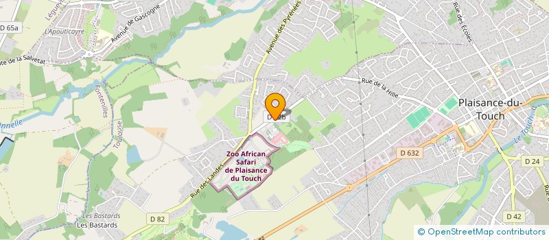 localisation de l'entreprise CAPOEIRA MANDARA 31  PLAISANCE-DU-TOUCH