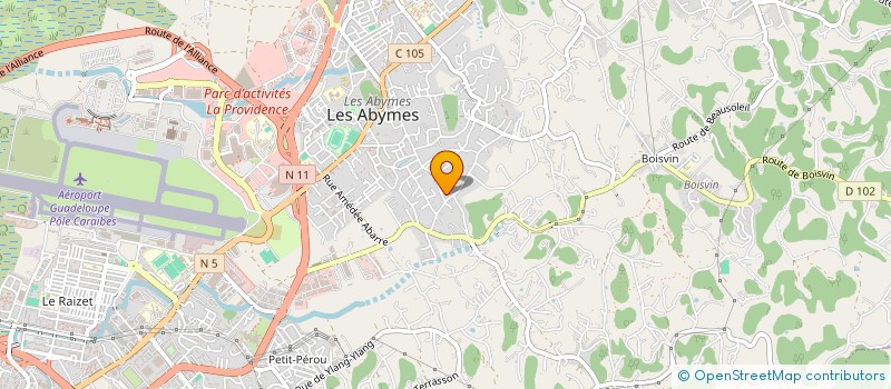 localisation de l'entreprise CAPOEIRA RACINES ET VIBRATION  LES ABYMES