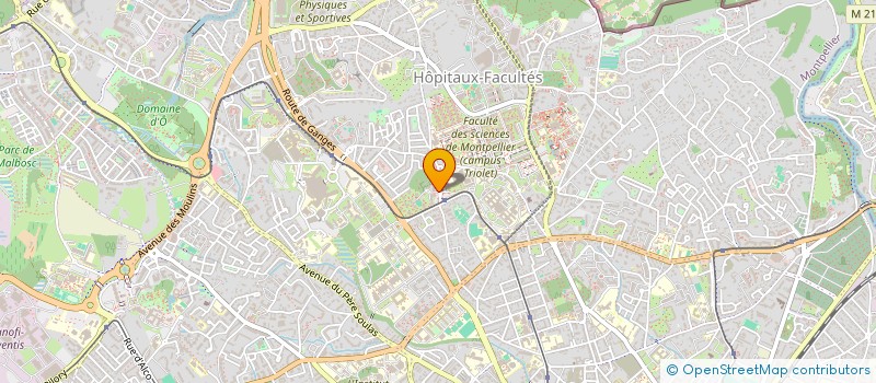 localisation de l'entreprise CAPOEIRA RACINES ET VIBRATIONS à MONTPELLIER