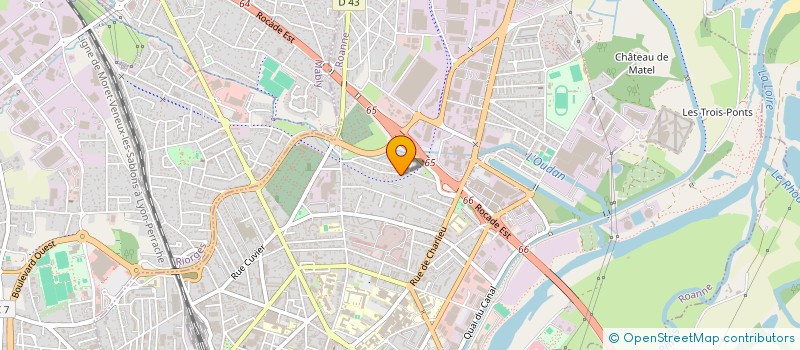 localisation de l'entreprise CAPOEIRA ROANNE  ROANNE