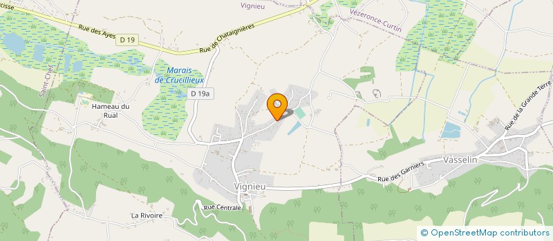 localisation de l'entreprise CAPONY ET SAHUT  VIGNIEU