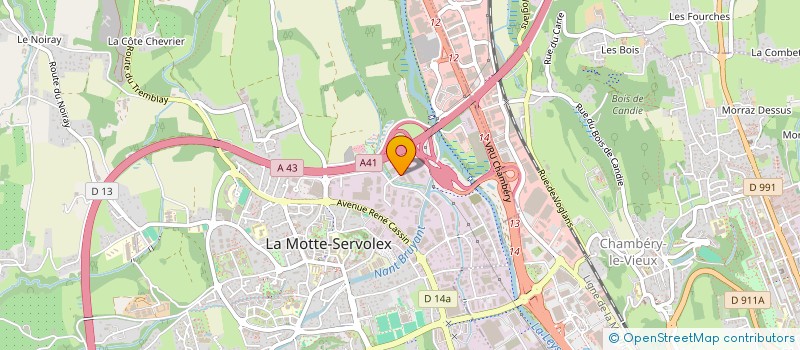 localisation de l'entreprise CAPORAL  LA MOTTE-SERVOLEX