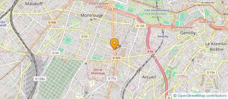 localisation de l'entreprise CAPORAL SIMON  MONTROUGE