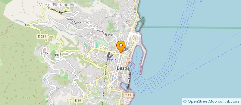 localisation de l'entreprise CAPOROSSI B. à BASTIA