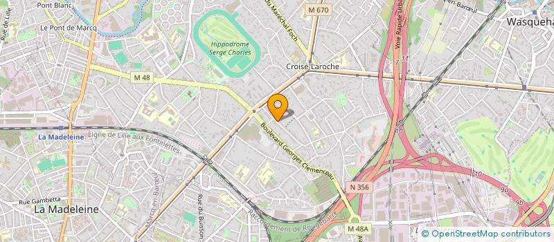 localisation de l'entreprise CAPOSUD à MARCQ-EN-BARŒUL