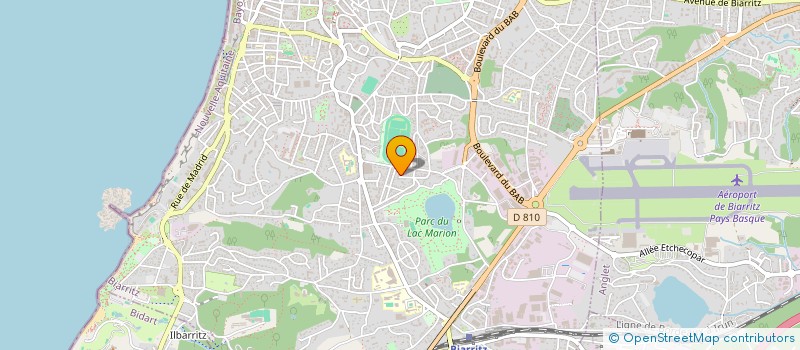 localisation de l'entreprise CAPOUFLI & CIE à BIARRITZ