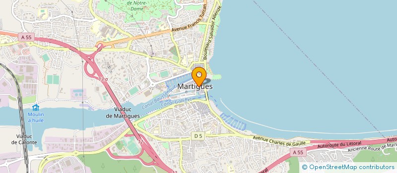 localisation de l'entreprise CAPOULIE  MARTIGUES