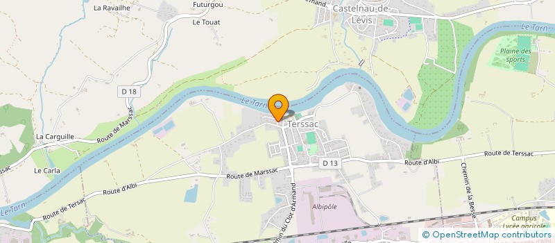 localisation de l'entreprise CAPP'RENOV à TERSSAC