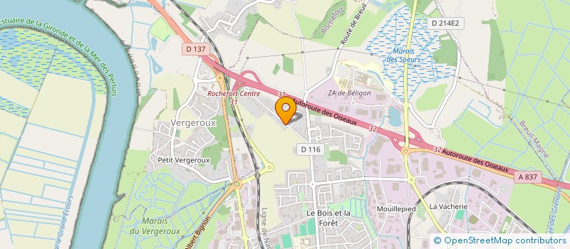 localisation de l'entreprise CAPPAD'OS  ROCHEFORT