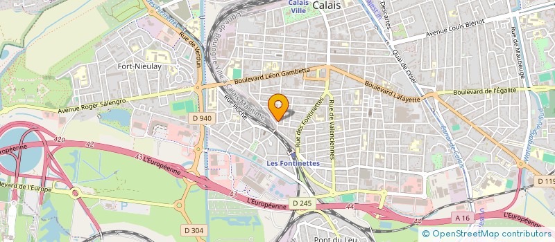 localisation de l'entreprise CAPPELAERE CONSTRUCTION RENOVATION CCR  CALAIS