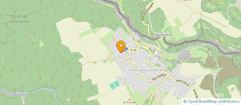 localisation de l'entreprise CAPPELL' AUTO  HUSSIGNY-GODBRANGE