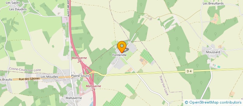 localisation de l'entreprise CAPPERF à TRACY-SUR-LOIRE