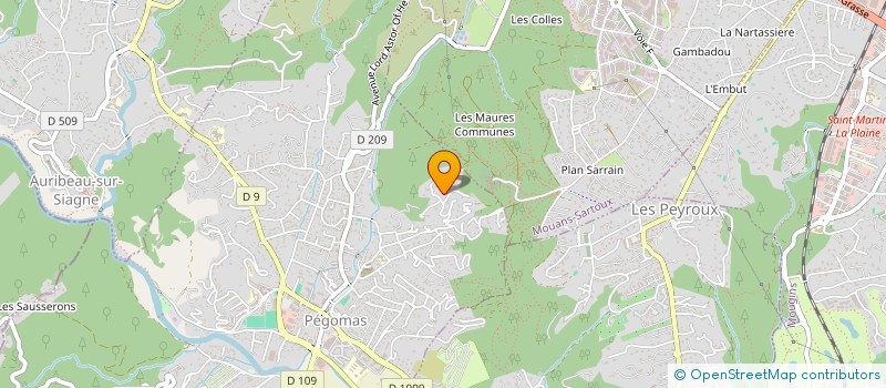 localisation de l'entreprise CAPPINVEST  PEGOMAS