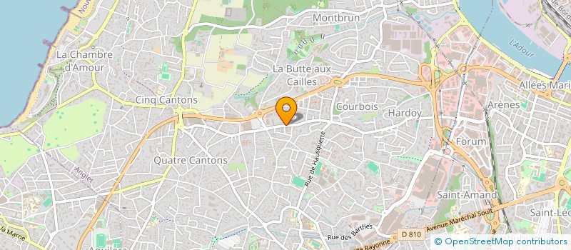 localisation de l'entreprise CAPPS à ANGLET