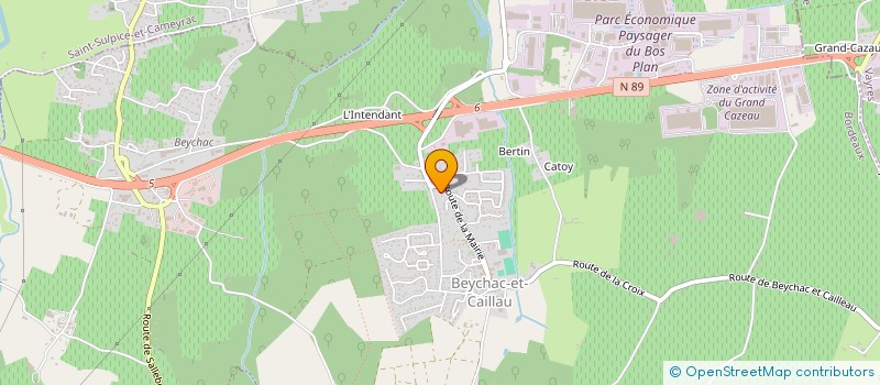 localisation de l'entreprise CAPPUCCINO  BEYCHAC-ET-CAILLAU