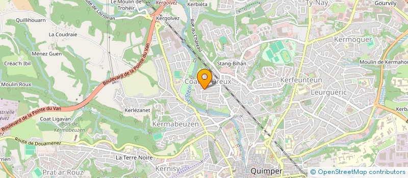 localisation de l'entreprise CAPPUCCINO  QUIMPER