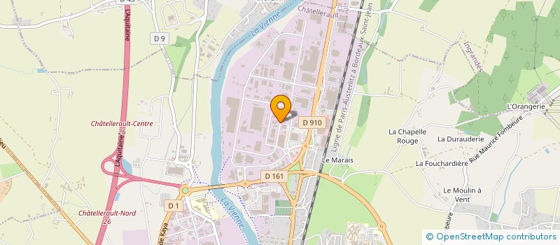 localisation de l'entreprise CAPRA à CHATELLERAULT