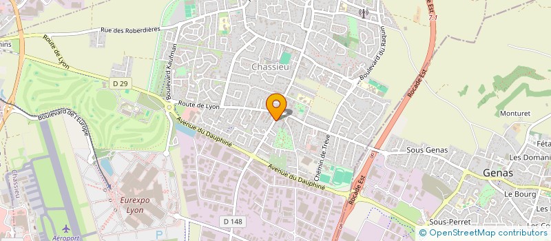 localisation de l'entreprise CAPRA  CHASSIEU