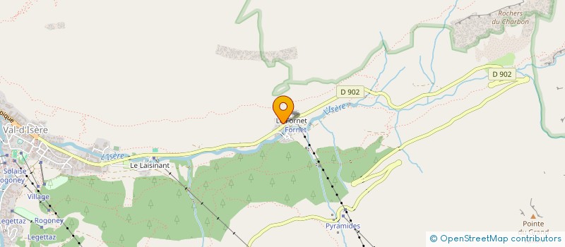 localisation de l'entreprise CAPRA  VAL-D'ISERE