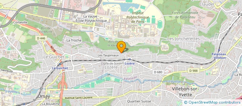 localisation de l'entreprise CAPRANIE à PALAISEAU