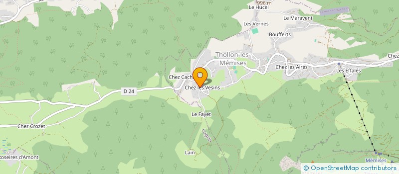 localisation de l'entreprise CAPRARA PEINTURE  THOLLON-LES-MEMISES