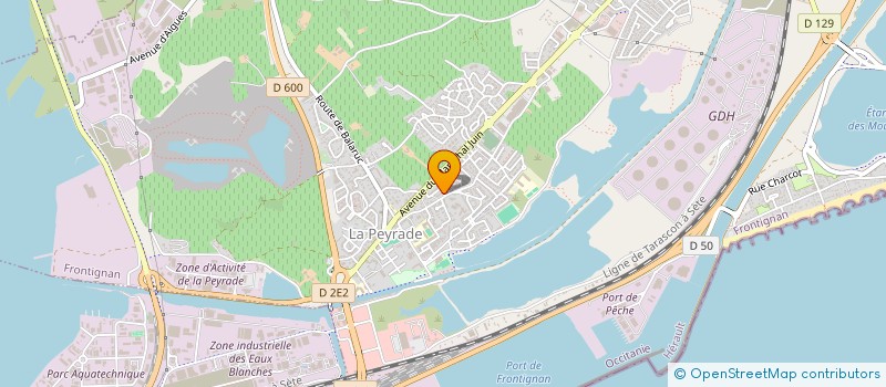 localisation de l'entreprise CAPRAZ à FRONTIGNAN