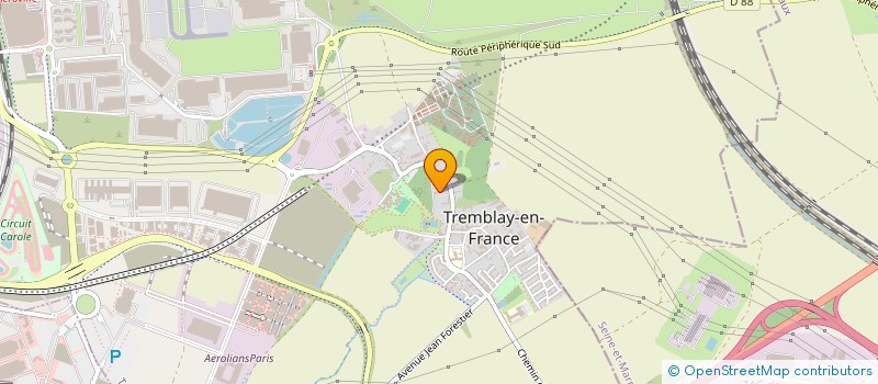 localisation de l'entreprise CAPREC  BEAUCHAMP