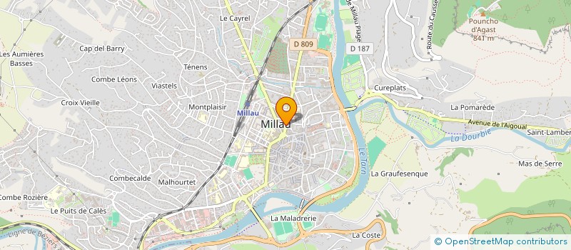 localisation de l'entreprise CAPRI  MILLAU