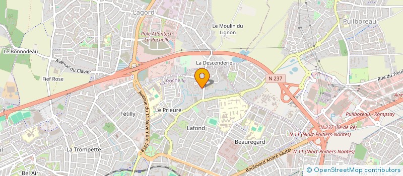 localisation de l'entreprise CAPRI  LA ROCHELLE