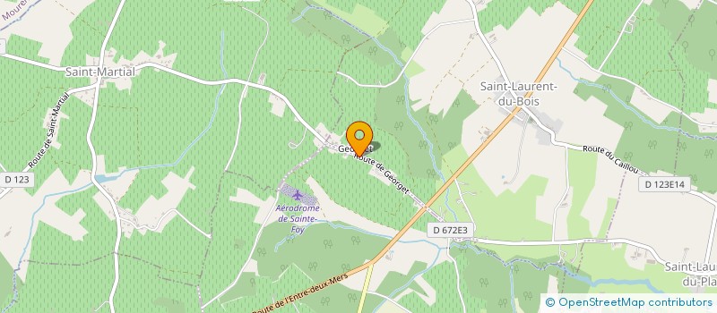 localisation de l'entreprise CAPRI IMMO  SAINT-LAURENT-DU-BOIS