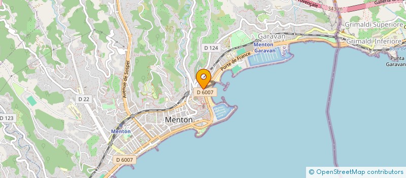 localisation de l'entreprise CAPRICCIO ITALIANO à MENTON