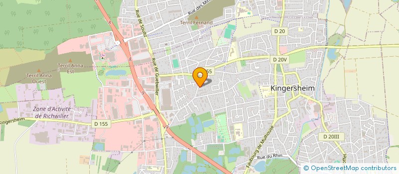 localisation de l'entreprise CAPRICE BEAUTE  KINGERSHEIM