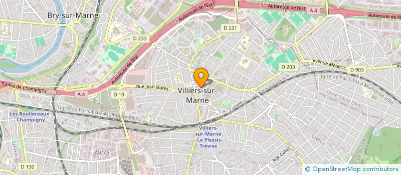 localisation de l'entreprise CAPRICE DECO à VILLIERS-SUR-MARNE