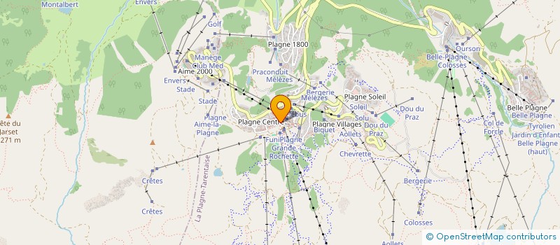 localisation de l'entreprise CAPRICE DES NEIGES  LA PLAGNE TARENTAISE