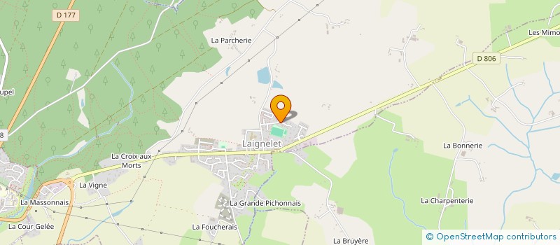 localisation de l'entreprise CAPRICEGLAM  LAIGNELET