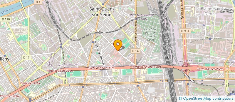 localisation de l'entreprise CAPRICES à SAINT-OUEN-SUR-SEINE