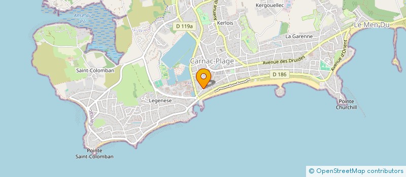 localisation de l'entreprise CAPRICES  CARNAC