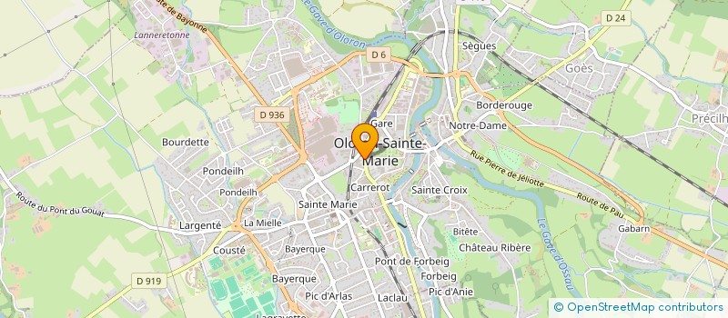 localisation de l'entreprise CAPRICES DE FEMME  OLORON-SAINTE-MARIE