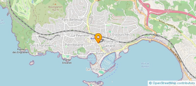 localisation de l'entreprise CAPRICES DE FILLES  BANDOL