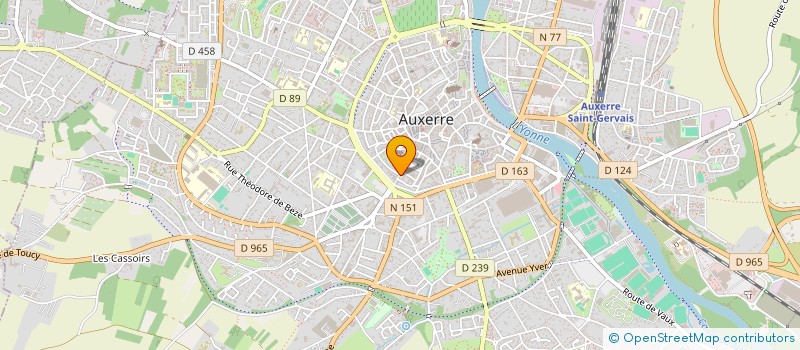 localisation de l'entreprise CAPRICES ET ATELIERS  AUXERRE