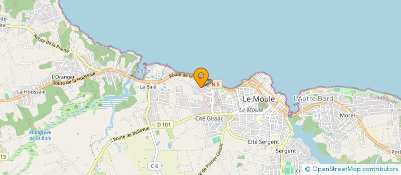 localisation de l'entreprise CAPRICES FWI à LE MOULE