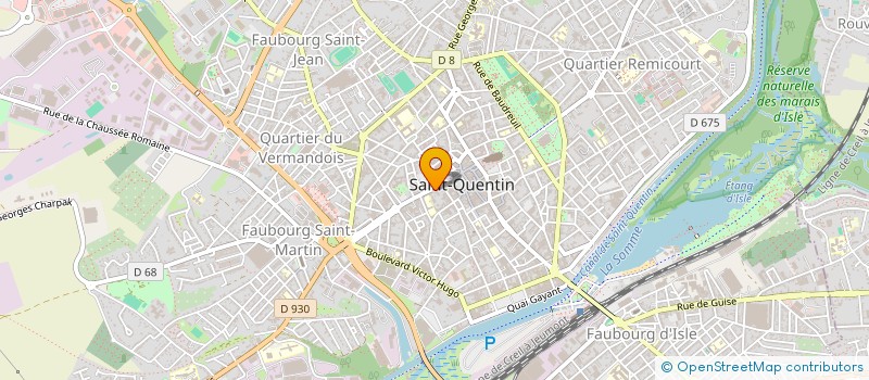 localisation de l'entreprise CAPRICIEUSE à SAINT-QUENTIN