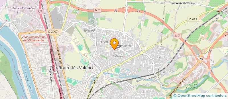 localisation de l'entreprise CAPRICORNE  BOURG-LES-VALENCE