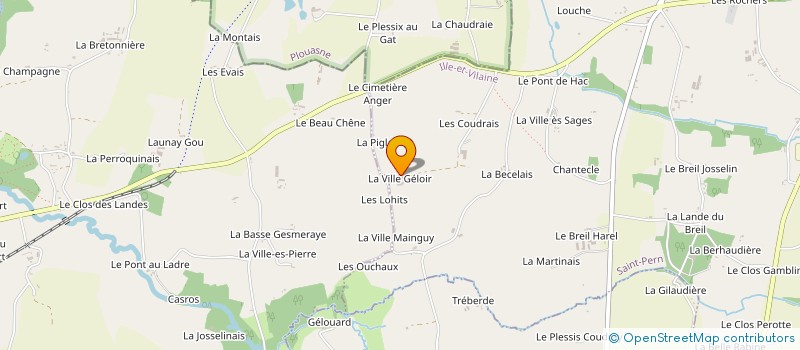 localisation de l'entreprise CAPRICORNE  SAINT-PERN