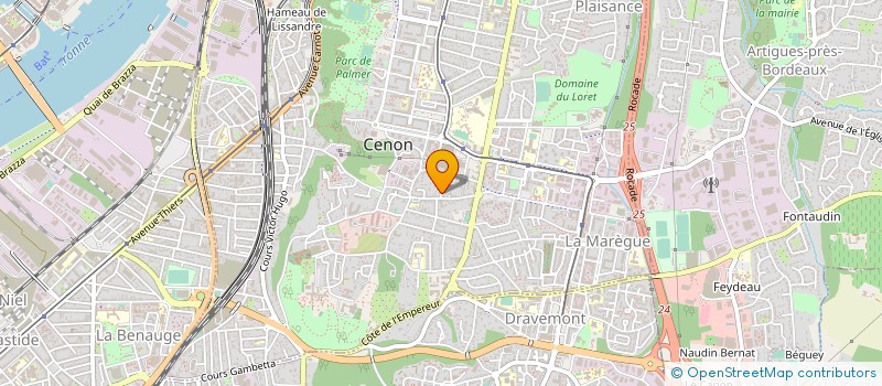 localisation de l'entreprise CAPRICORNE CONSULTING à CENON
