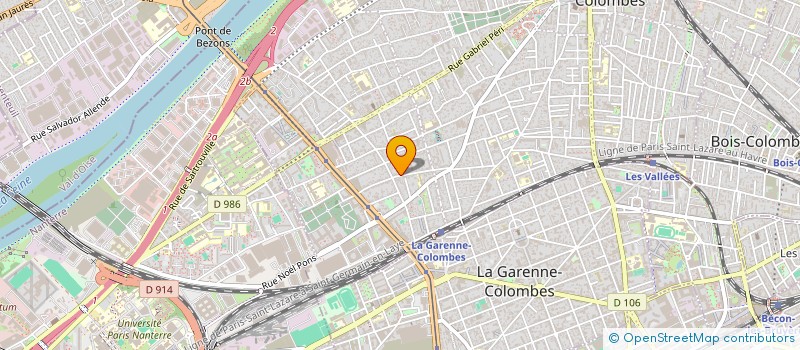 localisation de l'entreprise CAPRICORNE ORGANISATION à COLOMBES
