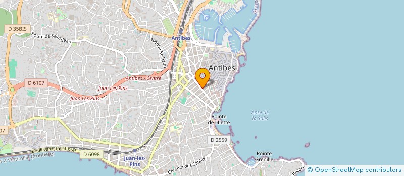 localisation de l'entreprise CAPRICORNIA à ANTIBES